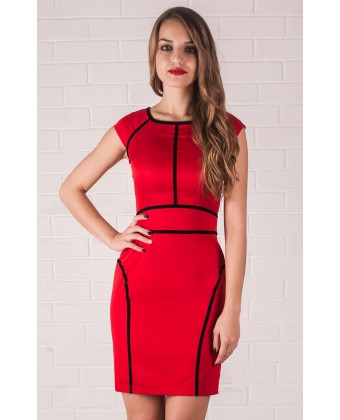 Ефектна червона сукня